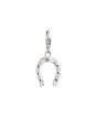 Silver Charm Pendant Western Horseshoe Original
