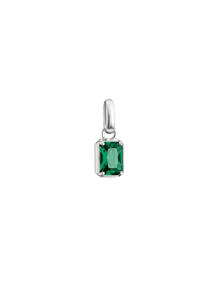Silber Charm Anhänger Geburtsstein Mai Connect