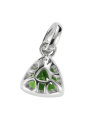 Silver Charm Pendant Birthstone August Connect