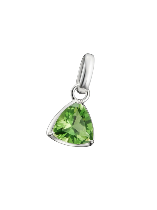Pendentif Charme Argent Pierre de Naissance Août Connect