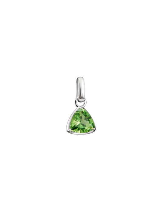 Pendentif Charme Argent Pierre de Naissance Août Connect