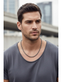 PEAGN0006201 Collier Fleshy Police Pour Hommes | Diademita