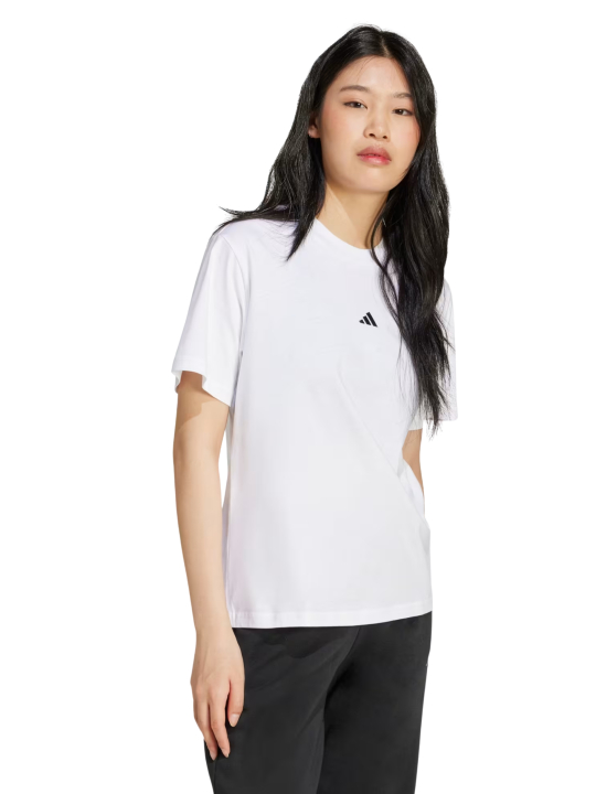 White Essentials Small Logo Cotton Tee