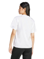 T-Shirt Blanc Essentials en Coton avec Petit Logo