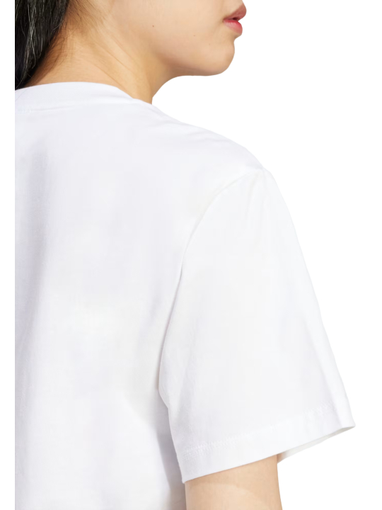 White Essentials Small Logo Cotton Tee