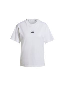 Wit Essentials Katoenen T-Shirt met Klein Logo – Wit