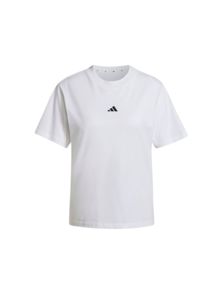 T-Shirt Blanc Essentials en Coton avec Petit Logo