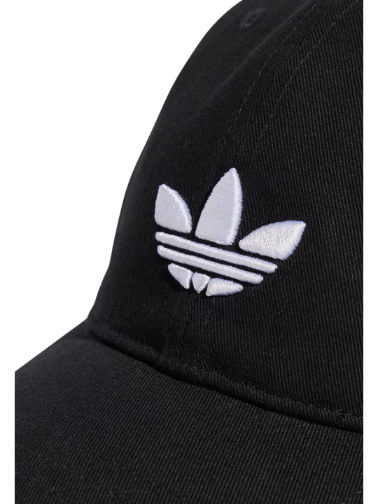 Schwarze Adicolor Classic Trefoil Baseballkappe