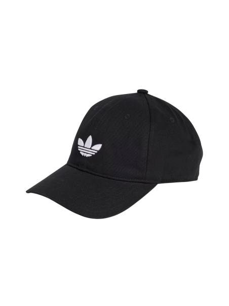 Schwarze Adicolor Classic Trefoil Baseballkappe