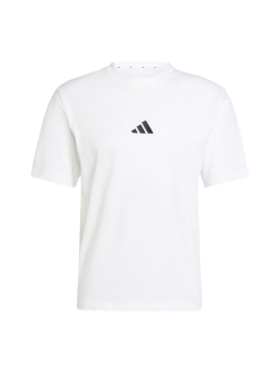 Wit Essentials Jersey T-shirt met Klein Logo – Wit