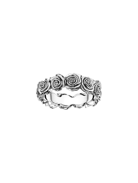 Thomas Sabo TR2488-637-21 Bague Silver Midnight Rose | Diademita