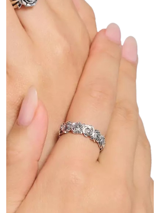 Thomas Sabo TR2488-637-21 Bague Silver Midnight Rose | Diademita