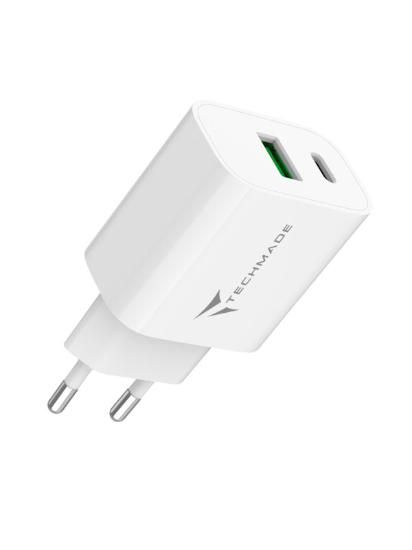 Chargeur 20W avec Port USB-C + Port USB-A