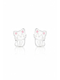 Boucles d’Oreilles Enfant Chat en Argent Sterling 925