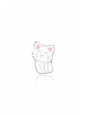 Boucles d’Oreilles Enfant Chat en Argent Sterling 925