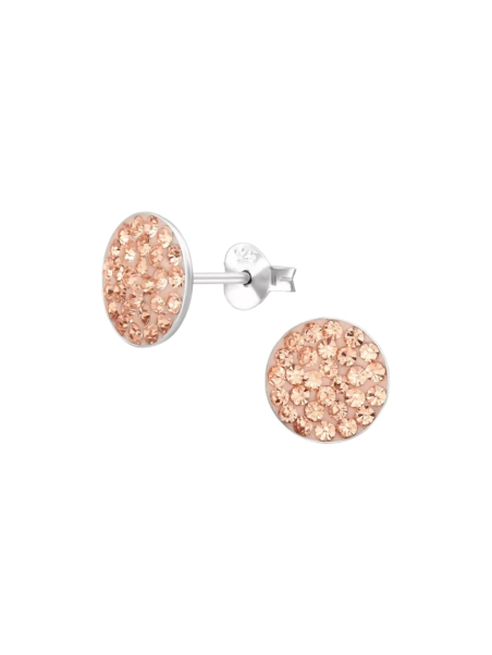 Maxte ES-RD42 Ronde Oorknopjes van 925 Sterling Zilver | Diademita