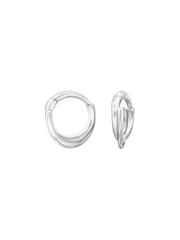 Maxte HG-JB20694-TI Créoles Huggie en Argent Sterling 925 | Diademita