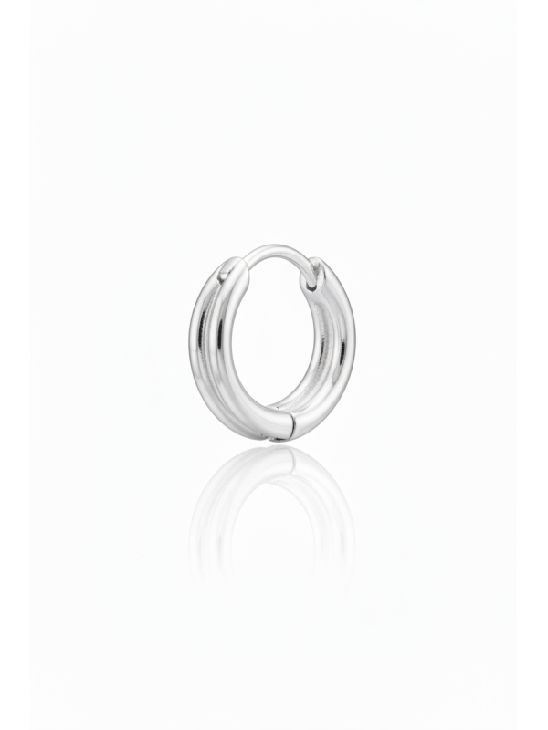 Maxte HG-JB20694-TI Créoles Huggie en Argent Sterling 925 | Diademita