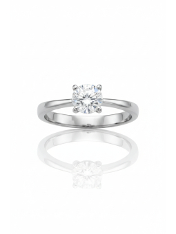 Maxte SRG-1586-SS Ring mit 6 mm Weißem Zirkonia | Diademita