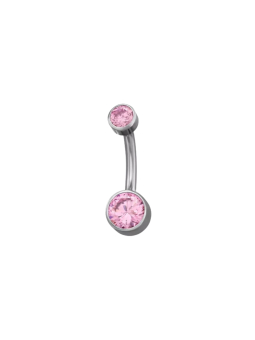 Internal Threaded Barbell Belly Button Piercing – Silver