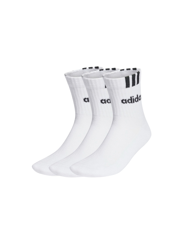 3-Stripes Linear Halbhohe Gepolsterte Socken – 3 Paare