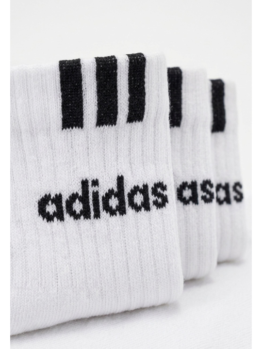 3-Stripes Linear Halbhohe Gepolsterte Socken – 3 Paare
