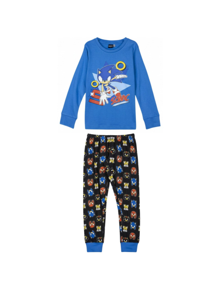 Pyjama Long Enfant en Jersey Simple – Sonic