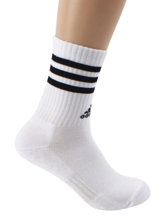 3-Stripes Gepolsterte Crew-Socken – 3 Paare