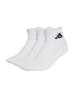 Gepolsterte Sportsocken Knöchel 3er-Pack – Weiß