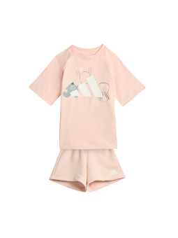 Ensemble T-shirt et Short Tiro Nster – Rose