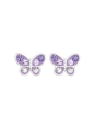 Maxte ES-JB19071-F1 Sterling Silver Butterfly Crystal… | Diademita