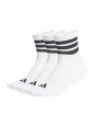 Adidas Performance JZ0529 3 STRIPES MID CUT SOCKS 3 PAIR… | Diademita