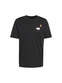 T-Shirt Mini Embroidery Basketball Graphic T-Shirt – Noir