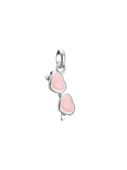 Silver Charm Pendant Pink Sunglasses Connect