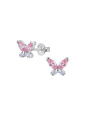 Butterfly Sterling Silver Ear Studs