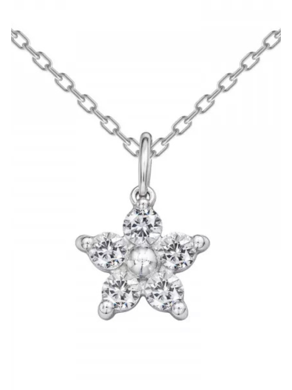 Collier Flower Sterling Silver Necklace