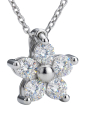 Collier Flower Sterling Silver Necklace