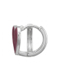 Maxte HG-JB18911-N1 Heart Sterling Silver Huggie Hoops | Diademita