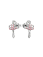 Boucles d Oreilles Silver Plated Brass Ear Studs