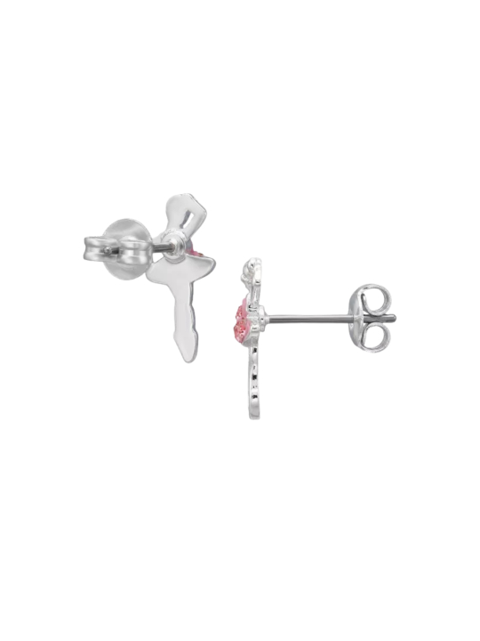 Silver Plated Brass Ear Studs