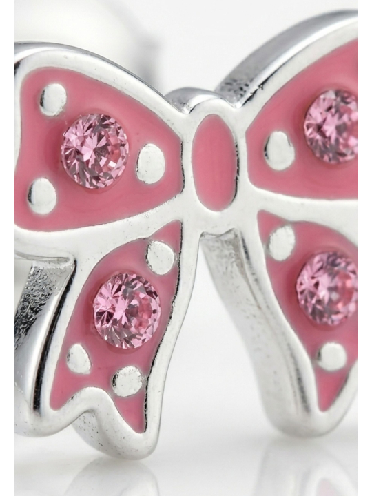 Maxte ES-BR-JB19235-N1-LRS Silver Plated Brass Ear Studs | Diademita