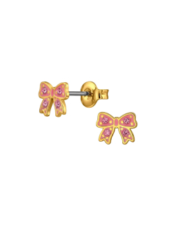 18k Gold Plated Brass Ear Studs