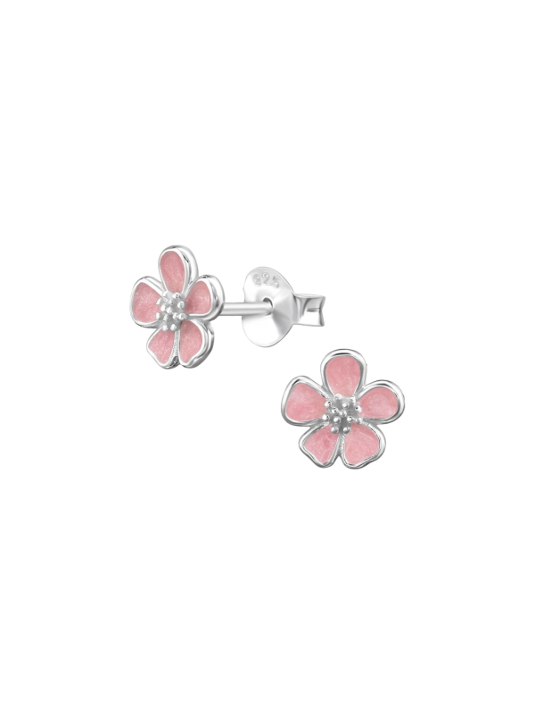 Boucles d Oreilles Star Flower Sterling Silver