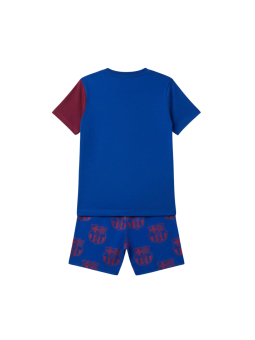 Short Pajamas Single Jersey FC Barcelona