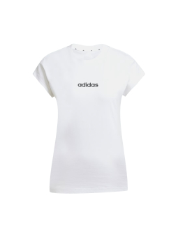 Essentials Linear Cotton T Shirt – Weiß