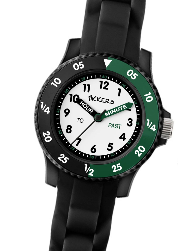 TK0215 Tikkers Montre Pedagogique Enfant Silicone Noir… | Diademita