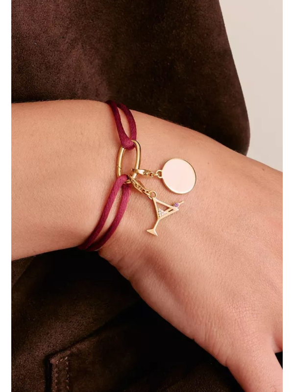 C1210-413-50-L24V Thomas Sabo Bracelet Textile Rouge… | Diademita