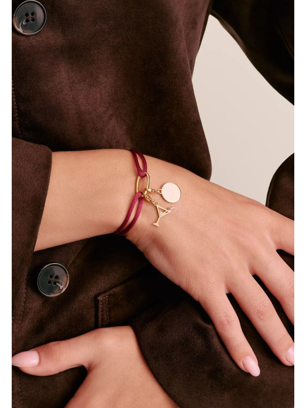 C1210-413-50-L24V Thomas Sabo Bracelet Textile Rouge… | Diademita