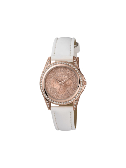 Tikkers Montre Enfant Licorne Bracelet Cuir Blanc