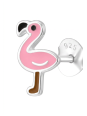 Maxte ES-APS1930-N2 Childrens Silver Flamingo Ear Studs… | Diademita